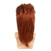 Mullet Wigs for Men, 80S Long Hair Curly Orange Wig 70S Curly Disco Punk Rock Ginger Wig for Halloween Cosplay Christmas Party