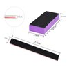 LNAUJS 5 Pack Nail File and Thin Buffer Block, Reusable Black Rectangle Shape Double Sided Manicure Tools with 100/180 Grit, Thin Sanding Buffing Grinding Plisher File