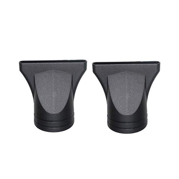 DNHCLL Hair Dryer Pack of 2 Black Professional Plastic Nozzle, 4.5 cm Diameter, Fast Drying, Lightweight, ALCI Safety Plug, Suitable for Salon Styling Tool