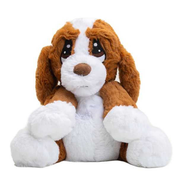 Warm Pals - Hound Dog - 1.5lbs - Cozy Microwavable Lavender Scented Plush Toys - Heated Stuffed Animal - Heatable Coolable Bedtime Comfort Plushie