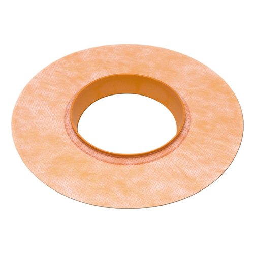 Schluter Kerdi-Seal Mixing Valve Seal Seals with Over-Molded Rubber Gaskets for Sealing Pipe Protrusions and Protecting Backing Panels - 4-1/2-Inch Outlet Size, 1-Pack - KMSMV235/114