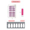 8 Sheets 1Thin Semi Cured Gel Nail Strips Pink Nail Wraps Glitter Color Full Nail Wraps Self-Adhesive Street Nail Strips Nail Art Polish Stickers Solid Nail Art Decal Strips Sticker Nails for Women