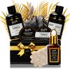 Pure Mens Bath and Body Gift Set. 7 Pc Natural Spa Gift Basket for Men. Spa Gift Set is #1 Ideal Gift for Men That Care about themselves!