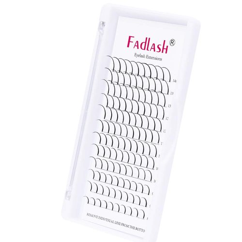 Spike Lash Extensions Mixed Tray Premade Spikes Eyelash Extensions Single Super Thick Eyelash Spikes Individual Lashes Fairy Eyelashes (C Curl, 8-14mm)