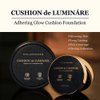 [CHALLANS de PARIS] CUSHION de LUMINÁRE Cream Foundation, Radiant, Flawless Coverage of Skin Imperfections and Uneven Skin Tone, Long-Lasting Wear, Suitable for All Skin Types (21 Bright Ivory)