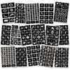 16 Sheets Henna Tattoo Stencils Reusable for Women Girls and Kids, 280+ PCS Tattoo Templates, Airbrush Tattoo Stencil