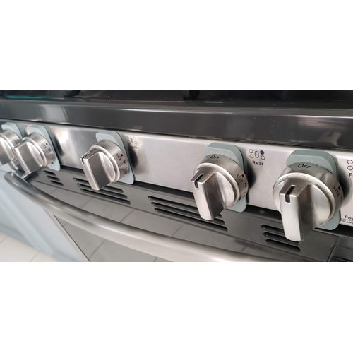 Vadiff Silicone Gas Stove Child Safety Knob Locks | Stove Knob Cover (5 Pk) (Gray)
