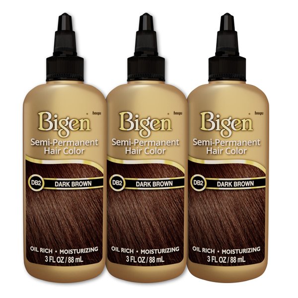 DB2 Dark Brown Bigen Semi Permanent Hair Color (3 Pack)