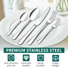 20 Piece Silverware Set, ENLOY Stainless Steel Flatware Cutlery Set, Kitchen Utensil Set Service for 4, Include Knife Fork Spoon, Mirror Polished, Dishwasher Safe