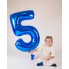 Navy Blue Number 15 Balloon 40 inch, 15 Number Balloon, 15th Navy Blue Birthday Decorations, 15 Year Old Girls Boys Blue Party Supplies