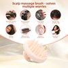 BEAUTLOHAS. One-Piece Silicone Scalp Massage Brush, Scalp Scrubber with Soft Silicone Scalp Massage Deep Cleansing, Relaxation & Hair Growth Soft, Durable, Gentle on Scalp,Wet Dry Hair Massager Brush