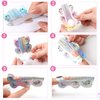 Nail Forms 200PCS, Acrylic Nail Forms for Nail Extension Tips, Long Nail Forms for Acrylic Nails, Thick Professional Nail Art Tips Extension Forms Manicure Tool DIY Home Salon Supplies (01-Butterfly)
