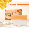 Poleview Classic Honey & Goat Milk Soap, Soothes Dry Skin, Natural Shea Butter, Pack of 3 Bars,Handmade Bath Soaps, 4.94 oz (140g) each