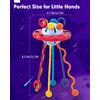 hahaland Toddler Toys - Silicone Pull String Toy for Toddlers Baby 18-24 Months - Baby Fidget Montessori Toys - Sensory Plane Travel Toys for 1 Year Old Boy Gifts - Gifts Toddler Stocking Stuffers