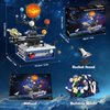 Solar System Building Sets with Light - Rotatable Space Exploration Building Toys with 9 Planets & Rocket Sets Science Astronomy Educational Gifts for Boys Girls Age 6+ Years Old Kids(775 PCS)