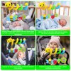 FPVERA Car Seat Toys for Babies 0-6 Months Upgraded Version Spiral Car Seat & Stroller Activity Toy, Soft Plush Hanging Toys with Rattles, Best Gift for Ages 0 and Up
