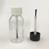 ccHuDE 10 Pcs 30ml Clear Plastic Brush Applicator Cap Bottles Empty Cuticle Oil Bottles Refillable Glue Paint Bottle Cosmetic Essential Oil Containers