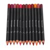 ZJchao 12Pcs Lip Liner, Contour Pencil for Girl Women, Waterproof Smooth Soft Smudge Matte Long Lasting Lipstick Makeup Tool Set