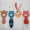 Mary Meyer Teething Toys Leika Silicone Baby Teether for Babies 0-12 Months, 9-Inches, Little Bunny