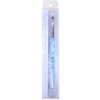 Ivy L 2- Way French Gel Acrylic Nail Art Kolinsky Brush with Dotting Tool for Professional Manicure Cuticle Clean up Nail Art Design (Size # 10, Blue Marble)