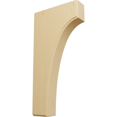 Ekena Millwork BKTW02X06X12CVAL Clarksville Wood Brackets, 1 3/4"W x 6"D x 12"H , Alder