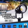SUNVIE 12W LED Landscape Lighting Low Voltage (AC/DC 12V) Waterproof Garden Pathway Lights Super Warm White (900LM) Walls Trees Flags Outdoor Spotlights with Spike Stand (4 Pack)