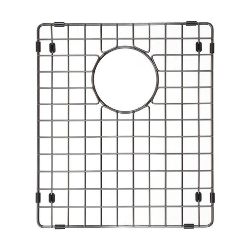 Starstar Sinks Protector Matte Black 304 Stainless Steel Kitchen Sink Bottom Grid, Rack (14 Length x 17 Width)