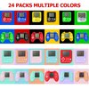 DOEA 24 Pack Video Game Keychain Party Favors for Kids,Arcade Video Game Keychain,Kids Classroom Prizes, Carnival Prizes,Treasure Box Toys for Boys & Girls