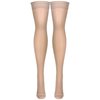 Truform Sheer Compression Stockings, 15-20 mmHg, Women's Thigh High Length, 20 Denier, Nude, Small