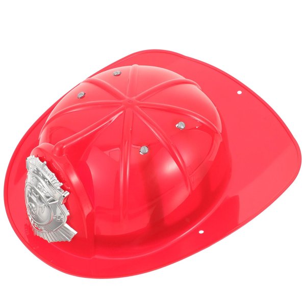 COHEALI Fireman Hat, Fireman Helmets Plastic Hard Hat Fire Chief Helmets Firefighter Roleplay Costume Halloween Cosplay Accessory for Firefighter Themed Party