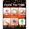 For Halloween Party Favors Supplies - 102 PCS Glow-in-the-Dark Individually Wrap Temporary Tattoos for Kids - Perfect Birthday Party Decorations Favors, Halloween Gifts Goodie Bag Fillers