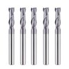 SpeTool 5PCS 2 Flutes Square Nose End Mill Set Power Milling Machine Carbide Upcut CNC Router Bits Tiain Coated, 1/4 inch Shank, 2 1/2 inches Long Overall…