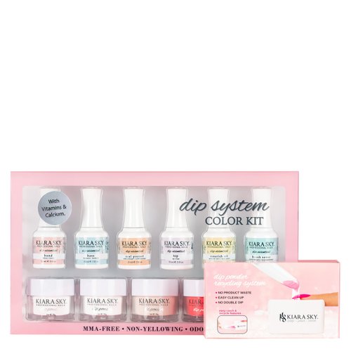 Kiara Sky Color Dip Powder Starter Kit with Recycling System , Easy-To-Use Powder Manicure