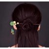 MIAO WU Japanese Women Handmade Wooden Hairpin Hair Stick, Traditional Kimono Ornaments Headwear, Retro Ancient Hanfu Hair Accessories