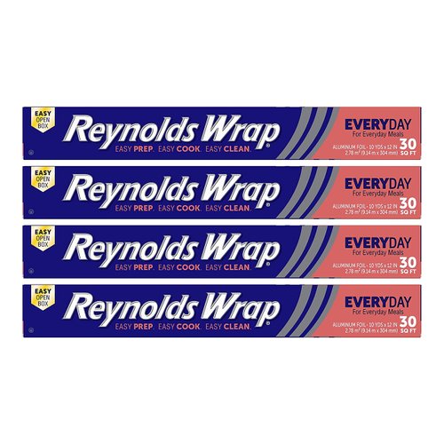 Reynolds Wrap Aluminum Foil (30 Sq Ft (Pack of 4))