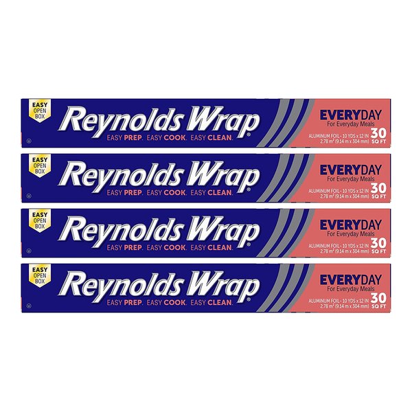 Reynolds Wrap Aluminum Foil (30 Sq Ft (Pack of 4))