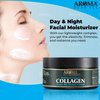 AROMA DEAD SEA Hydrolyzed Collagen Face Cream. Anti Aging, Day & Night Moisturizer, Dead Sea Minerals & Collagen Enriched, Anti Wrinkle & Hydrating -100ml/3.5 Fl.Oz