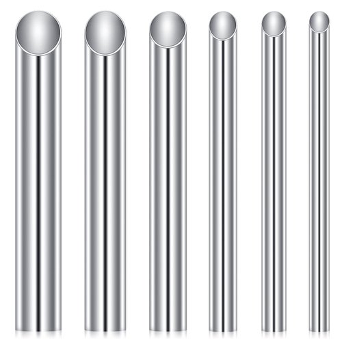 DJCIW 00G Receiving Tubes for Piercing Needles, 316L Surgical Stainless Steel Holding Piercing Tool for Ear Nose Septum Belly Cartilage Daith Rook Piercing (10mm)