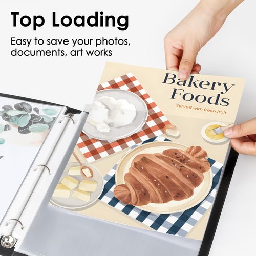 KTRIO Sheet Protectors 8.5 x 11 inch Clear Page Protectors for 3 Ring Binder, Plastic Sleeves for Binders, Top Loading Paper Protector Letter Size, 100 Pack