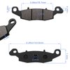 ZICOO Front & Rear Brake Pads for Kawasaki Vulcan 900 VN900 Classic/Classic LT 2006-2014, Vulcan 1500 VN1500 Nomad/Classic, Vulcan 1600 VN1600 Classic, VN 1700 Classic/Voyager Vaquero