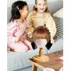 CHADWICK UnPinnable Baby Mannequin Head, Wig Head Stand for Kids, Plastic Model Head for Hats, Wigs, Glasses, Scarves Display, Baby Girl Children Hat Stand, Canvas Block Manikin Head for Home, Salon