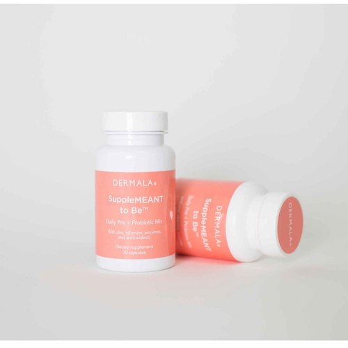 Dermala #FOBO SUPPLEMEANT to Be Acne Supplement | All Natural Daily Prebiotics Probiotics Vitamins Skin Mix with Zinc | Improve Clear Blemish-Free Radiant Skin Through Balancing Gut Health