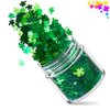 2 Boxes St. Patrick’s Nail Stickers Glitter Decals Clover Nail Sequins Nail Art Supplies Shamrocks Nail Art Glitters Flakes for St. Patrick’s Day Nail Charm Decoration Manicure Tips Accessories Craft