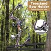codree 2 Pcs Tree Stand Bow Holder- 12 Teeth Adjustable Hunting Bow Holder- Easy Installation Treestand Bow Rest for Outdoor Hunting Archery Gear Accessory