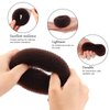HOFASON Hair Bun Maker Donut 12 Pcs, Small Hair Donuts for Buns Ring Style Ballet Hair Bun Accessories Bulk Sock Bun Doughnut for Kids Girls Short & Thin hair Buns Mini Shaper(Size S/2.36 In, Brown)