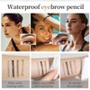 Eyebrow Pencil,Grey 4-Point Micro-Fork Tip Eyebrow Pen,Smudge-Proof Portable Microblading Eyebrow Pencil,Eye Makeup Long-Lasting Waterproof To Create Exquisite Eyebrow Hair for Women