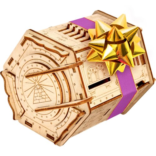 ESC WELT Fort Knox PRO - Escape Room in a Box - Brain Teaser Puzzle Box for Adults & Teens - 3D Puzzle for Adults - Puzzle Game - Cash Puzzle Money Box - Wooden Puzzle Box - Board Game for Adults
