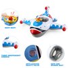 Swimbobo Toddler Pool Float with Seat Boat Inflatable Ride-on Airplane Pirates Sharks Car for Kids Outdoor Toys(White Airplane)