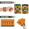 Tazimi 110 PCS Hunting Party Favors Hunting Birthday Party Supplies Camo Party Favors with Hunting Keychains Stickers Rubber Bracelets Button Pins and Bags for Hunting Theme Party