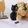 Black Solar Cat Toy Dancing Cat Figure Car Ornament,Dancing Toy Ornaments Solar Powered Car Dashboard Interior Decoration Desktop Decor Gift Window Party Car Desk Home，Learning and Education
